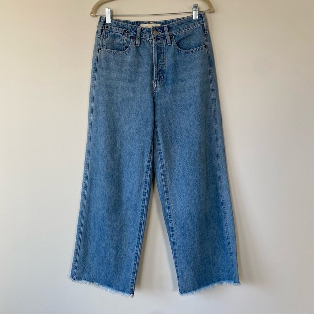 Happy X Nature High Rise Crop Wide Leg Jeans Size 27 Inseam 27"